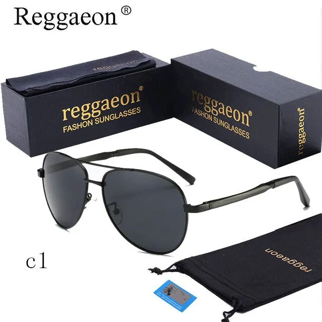 2019 classic reggaeon Brand Design Hot Sunglasses Men Polarized UV400 Eyes Protect Sports Coating Sun Glasses Google Pilot 1306