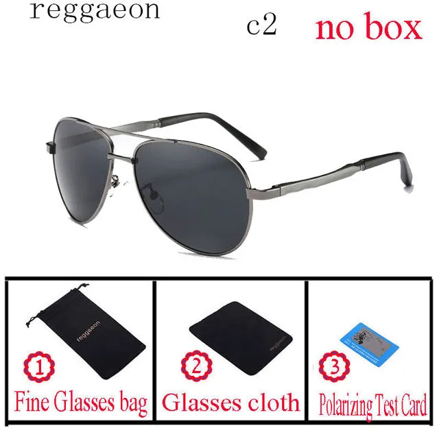 2019 classic reggaeon Brand Design Hot Sunglasses Men Polarized UV400 Eyes Protect Sports Coating Sun Glasses Google Pilot 1306