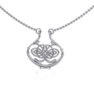 A standout of the Celtic pride ~ Celtic Knotwork Sterling Silver Necklace Jewelry TN005