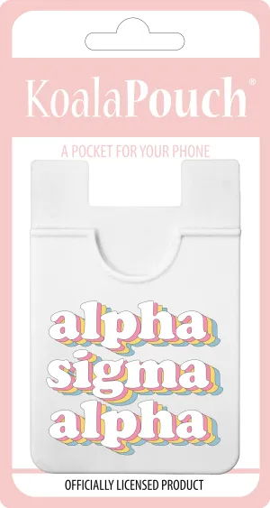 Alpha Sigma Alpha Retro Koala Pouch