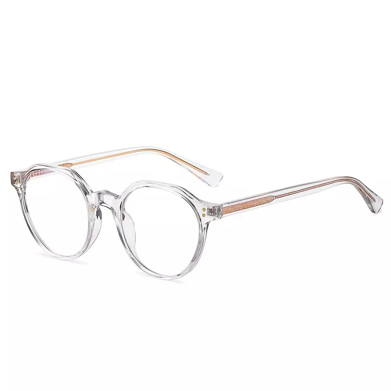 Anti Radiation Round Transparent Eyeglasses