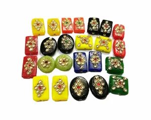 Assorted Multicolor Kundan Stone