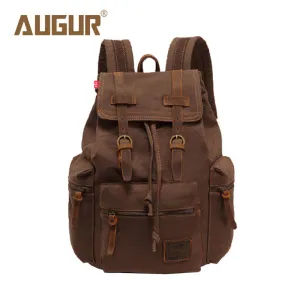 AUGUR New Brand Fashion Men's Backpack Leisure Retro Canvas Bag Women Backpacks For Teenage Girls School Bag AG0021