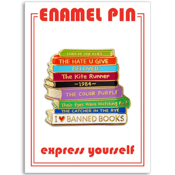 Banned Books Enamel Pin