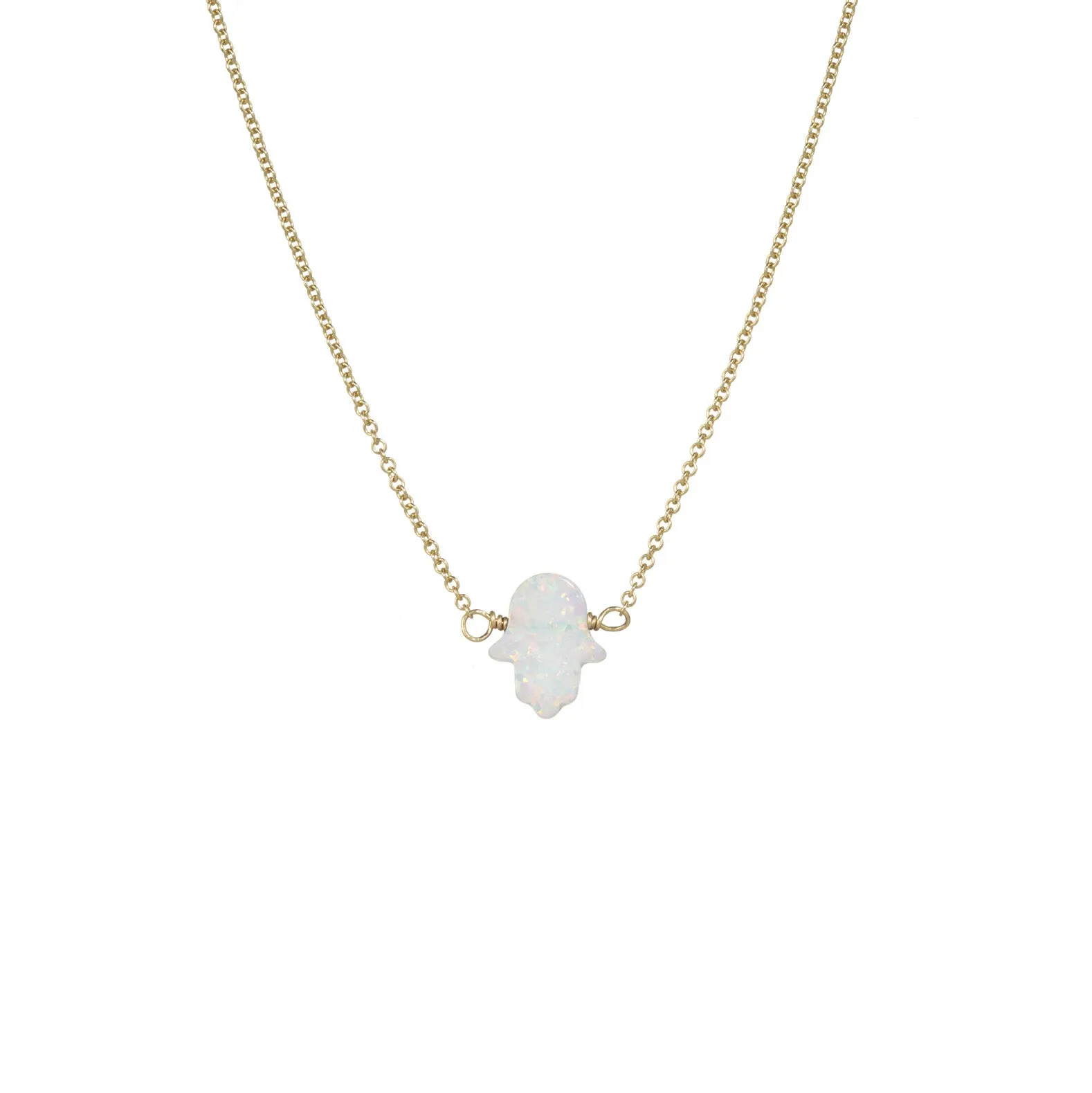 bara boheme | Medium "HAND" Opal Necklace