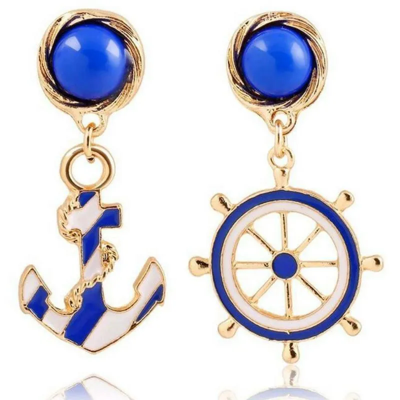 Beyond the Sea Mix-Matched Nautical Earrings