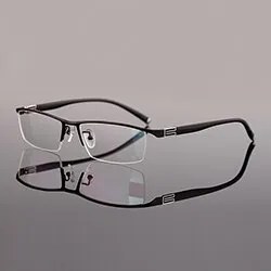 Brightzone Men's Reading Glasses Full Rim Square Alloy 56170