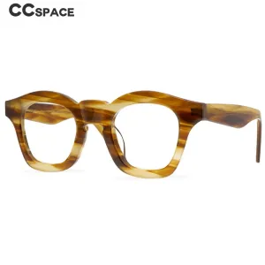 CCspace Unisex Full Rim Round Acetate Reading Glasses R47361