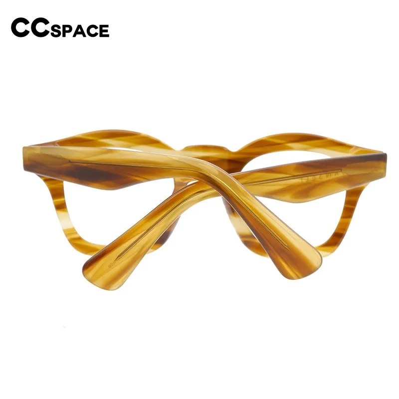 CCspace Unisex Full Rim Round Acetate Reading Glasses R47361