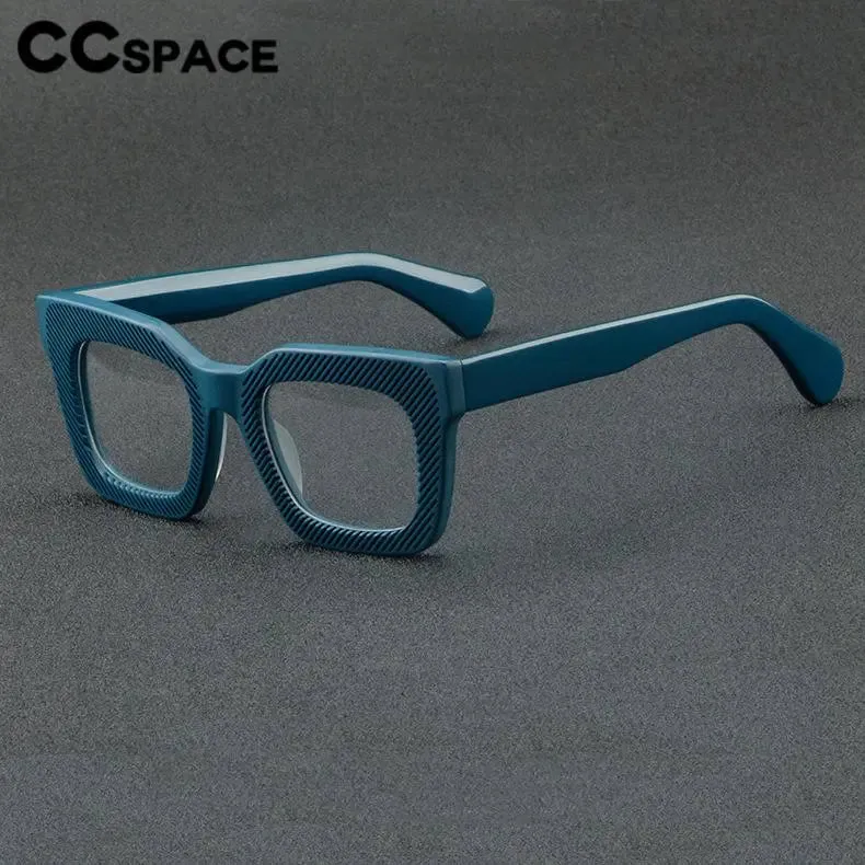 CCspace Unisex Full Rim Square Acetate Eyeglasses 56911