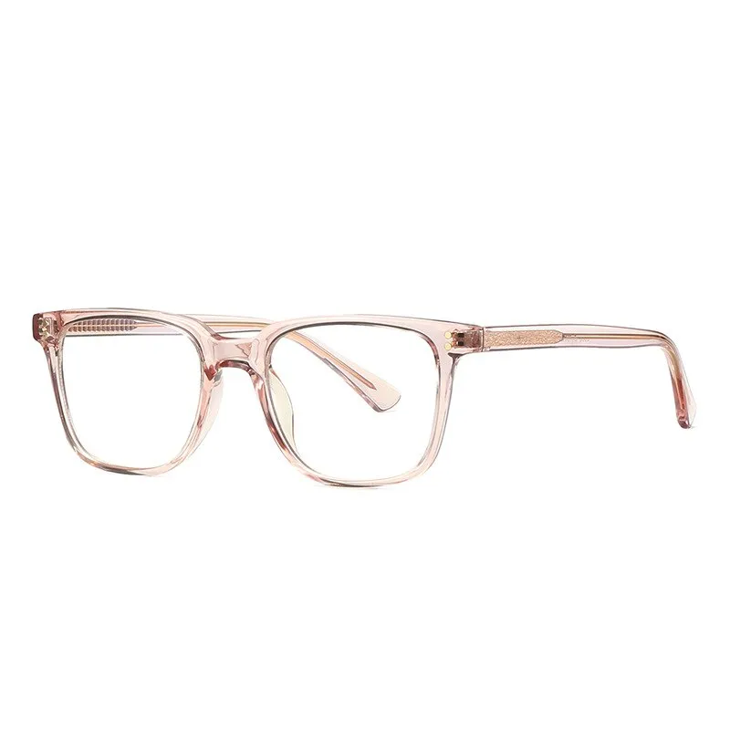 CCspace Unisex Full Rim Square Tr 90 Titanium Rivet Frame Eyeglasses 53104