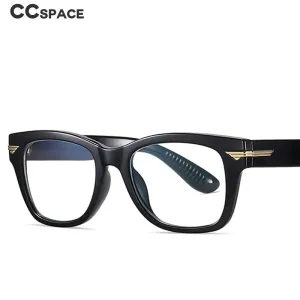 CCspace Women's Full Rim Square Tr 90 Titanium Frame Eyeglasses 49388