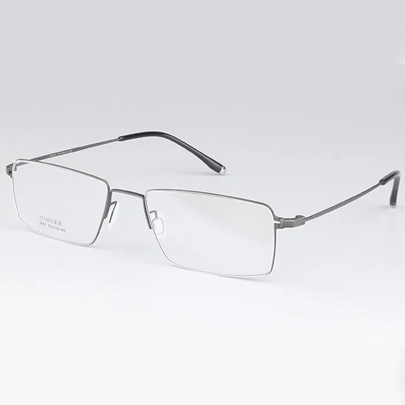 Chashma Men's Full Rim Square Titanium Eyeglasses 5807