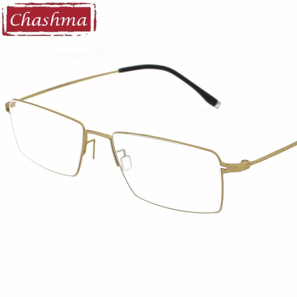 Chashma Men's Full Rim Square Titanium Eyeglasses 5807