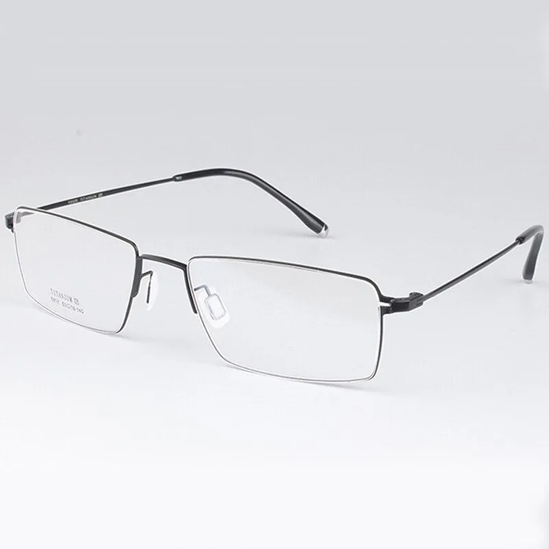 Chashma Men's Full Rim Square Titanium Eyeglasses 5807