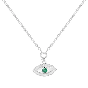 Emerald Evil Eye Necklace