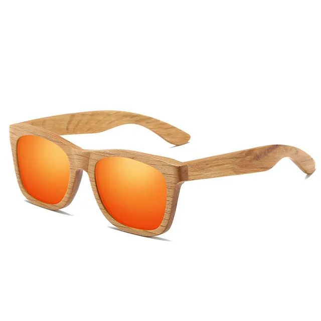 EZREAL New Men's Du Wooden Polarized Sun Glasses Retro Men and Women Luxury Handmade Wooden Sunglasses for Friends as Gifts