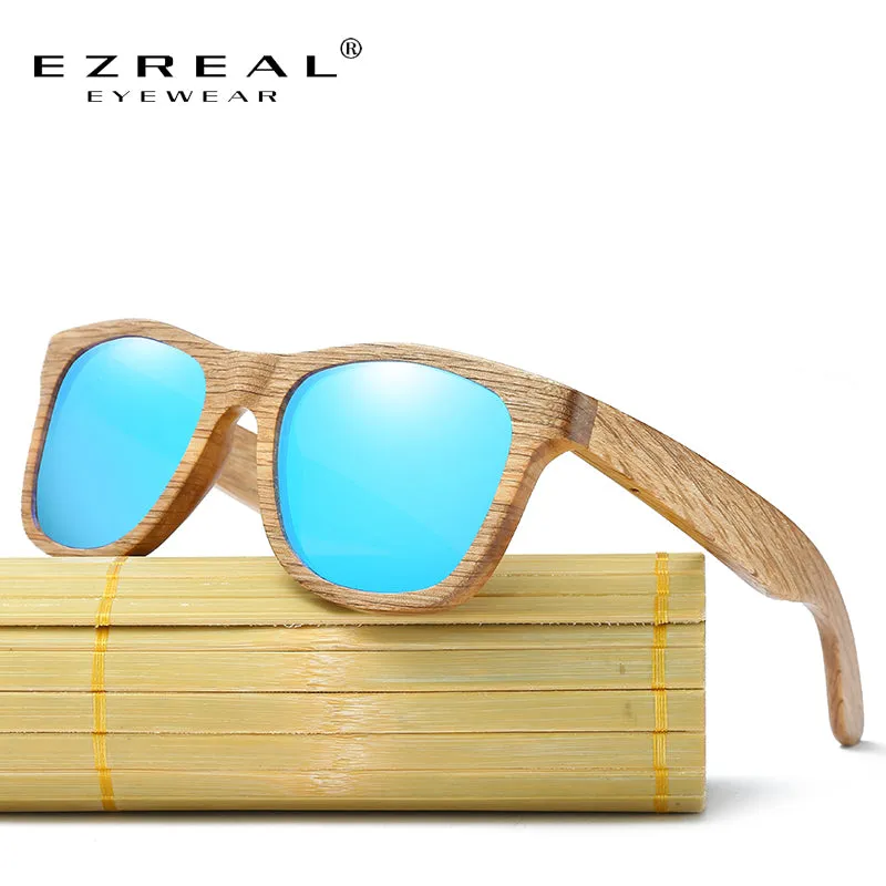 EZREAL New Men's Du Wooden Polarized Sun Glasses Retro Men and Women Luxury Handmade Wooden Sunglasses for Friends as Gifts