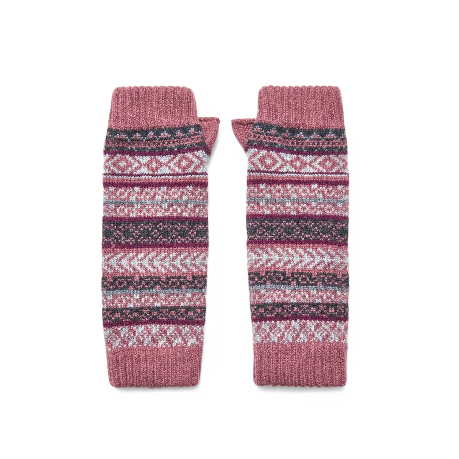 Fair Isle Fingerless Mittens | Lomond