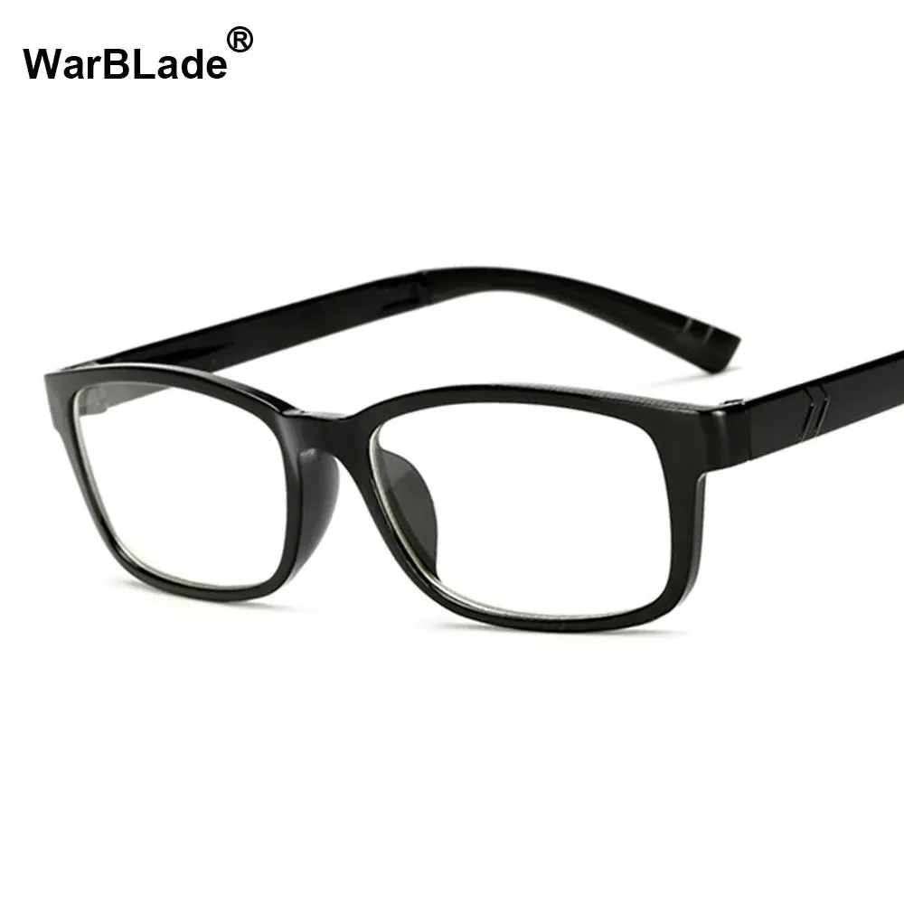 Fashion Womens Clear Lens Black Square Eye Glasses Eyeglasses Frame For Men Masculino Glass Transparent