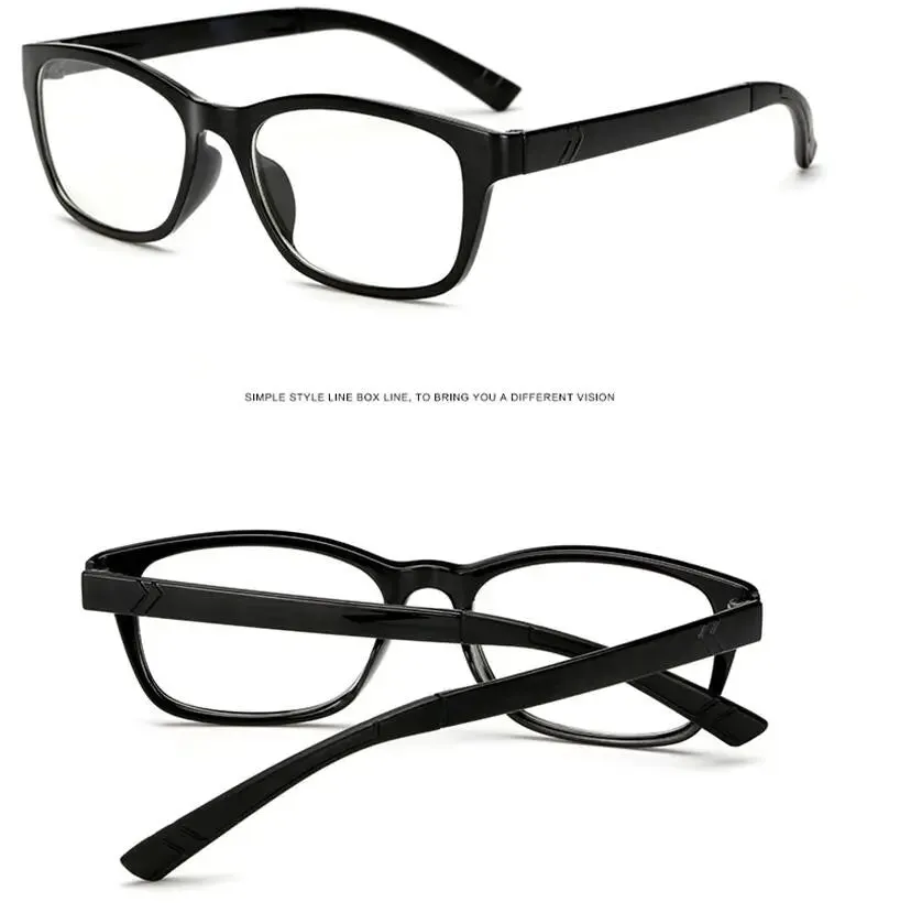 Fashion Womens Clear Lens Black Square Eye Glasses Eyeglasses Frame For Men Masculino Glass Transparent