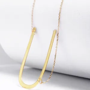 #GOLD2024 | Large Golden Alphabet Letter Necklace 18kt 20”