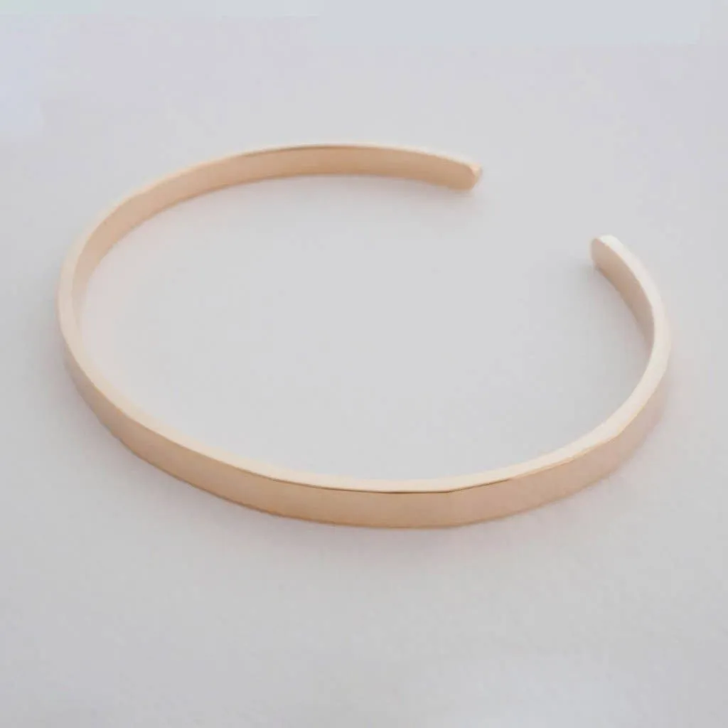 Hammered Cuff Rose Gold