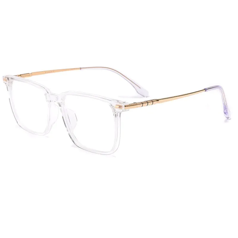 Hotochki Men's Full Rim Square Titanium Alloy Frame Eyeglasses Bv85001