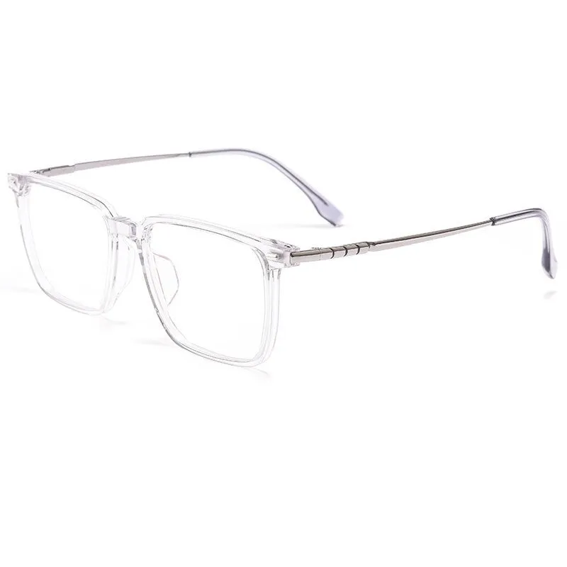 Hotochki Men's Full Rim Square Titanium Alloy Frame Eyeglasses Bv85001