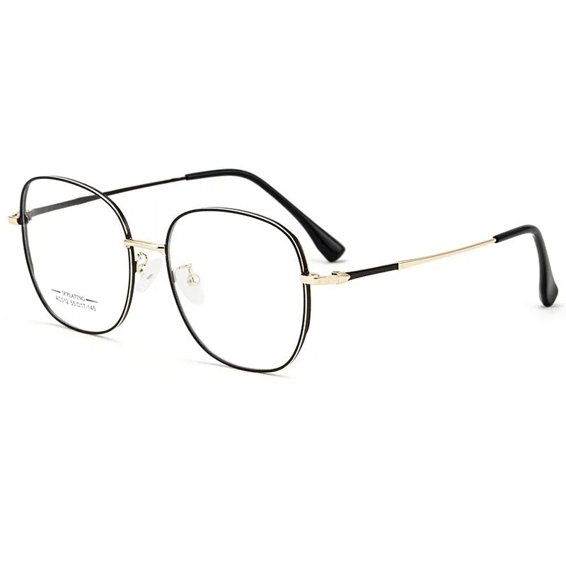 Hotony Unisex Full Rim Aluminum Magnesium Alloy Frame Eyeglasses AC012