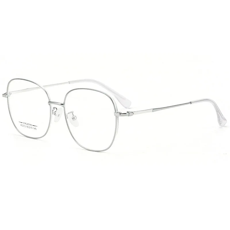 Hotony Unisex Full Rim Aluminum Magnesium Alloy Frame Eyeglasses AC012