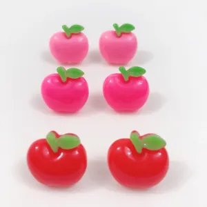 Instant Shipping! Apple Earrings (3 Colors)