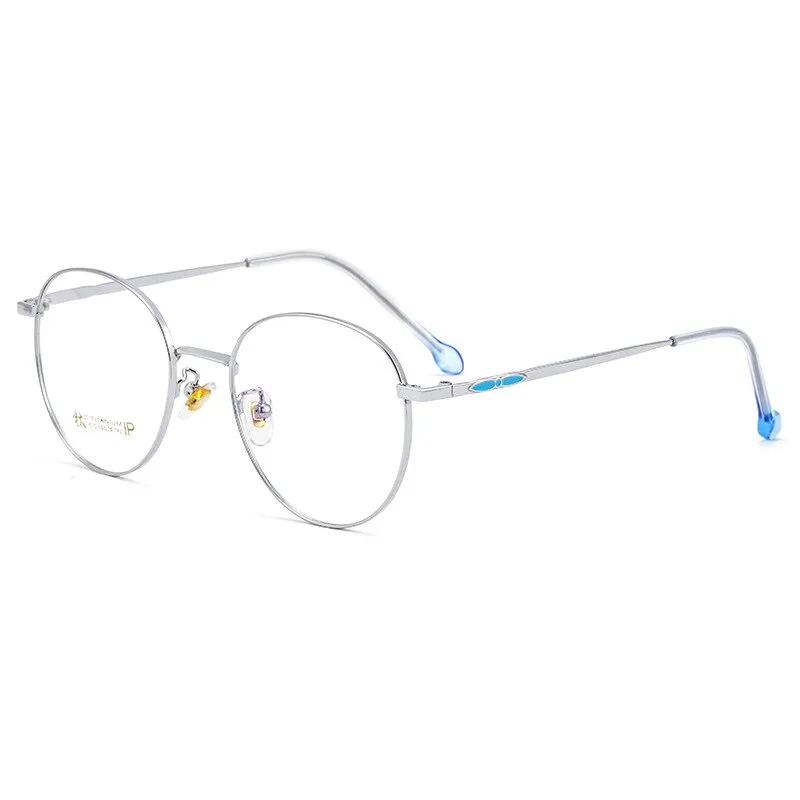 KatKani Unisex Full Rim Round Titanium Frame Eyeglasses K2070