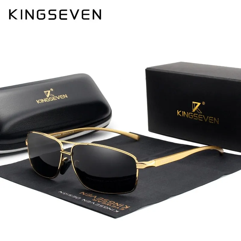 KINGSEVEN Vintage Retro Brand Designer Men Polarized Sunglasses Square Classic Men Shades Sun glasses UV400 N7088