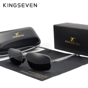 KINGSEVEN Vintage Retro Brand Designer Men Polarized Sunglasses Square Classic Men Shades Sun glasses UV400 N7088