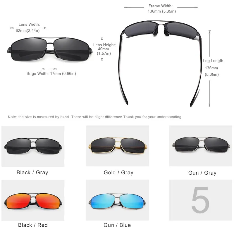 KINGSEVEN Vintage Retro Brand Designer Men Polarized Sunglasses Square Classic Men Shades Sun glasses UV400 N7088