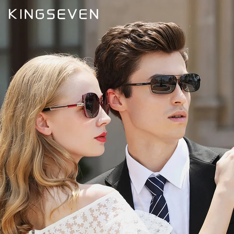 KINGSEVEN Vintage Retro Brand Designer Men Polarized Sunglasses Square Classic Men Shades Sun glasses UV400 N7088