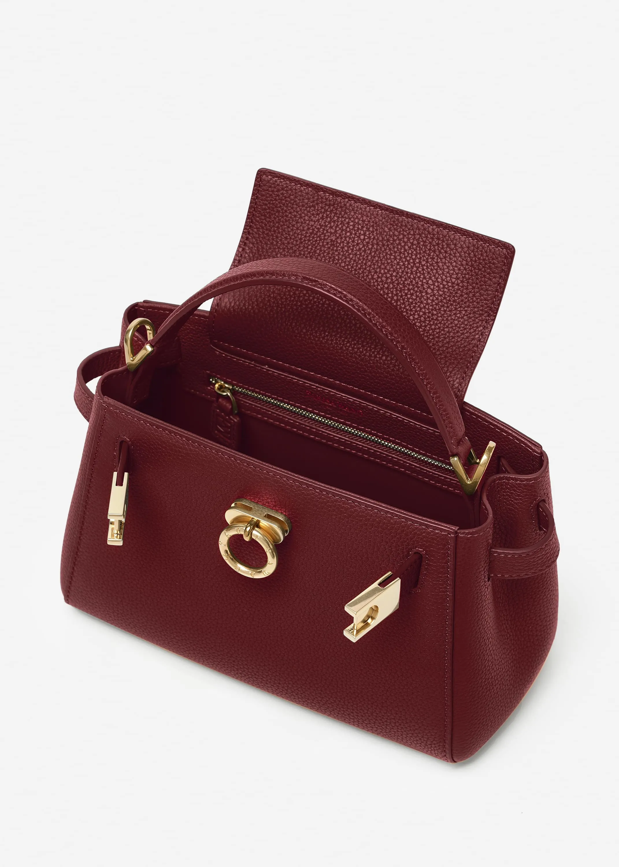 Madison Micro Top Handle Bag - Pebbled