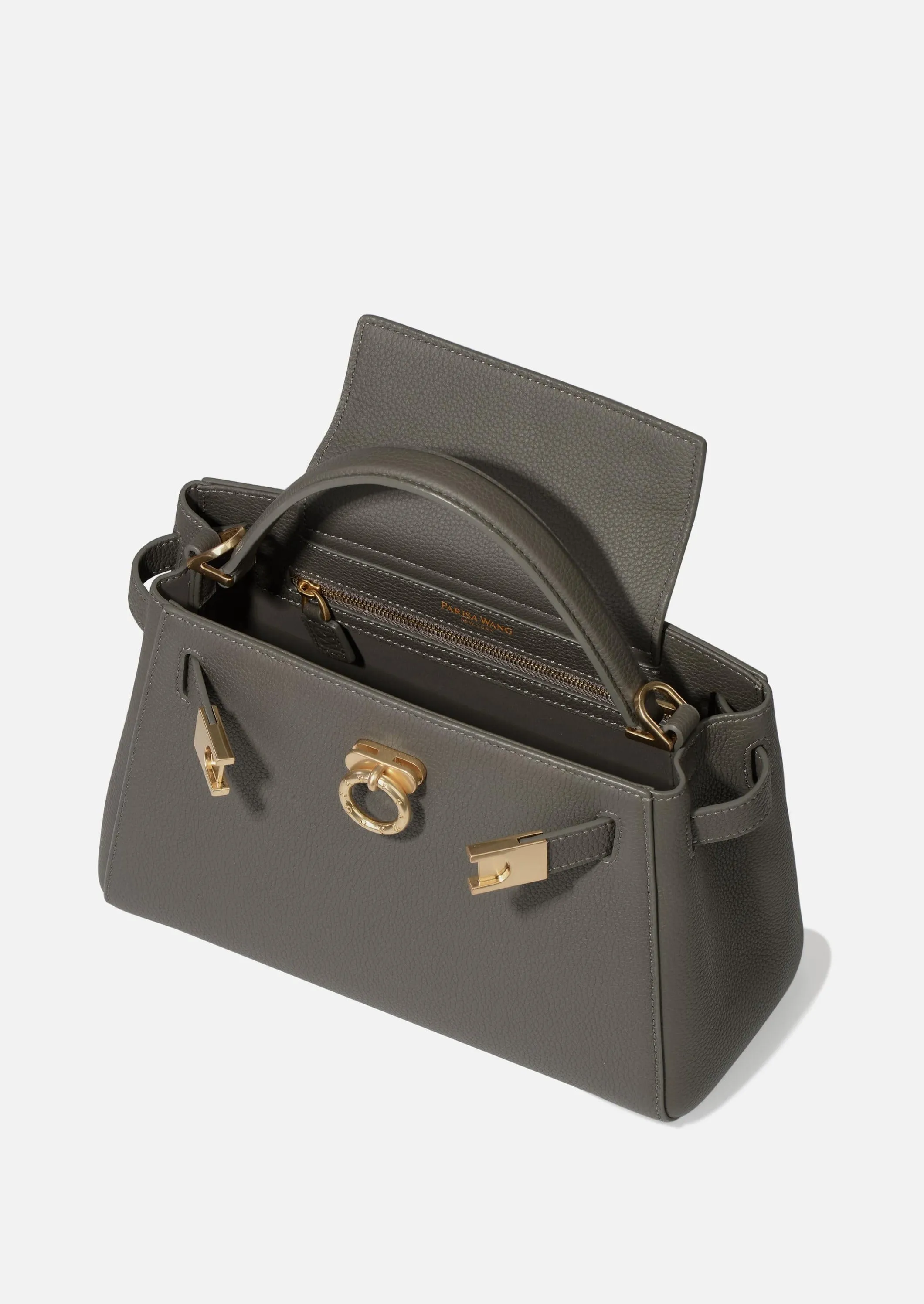 Madison Top Handle Bag - Pebbled