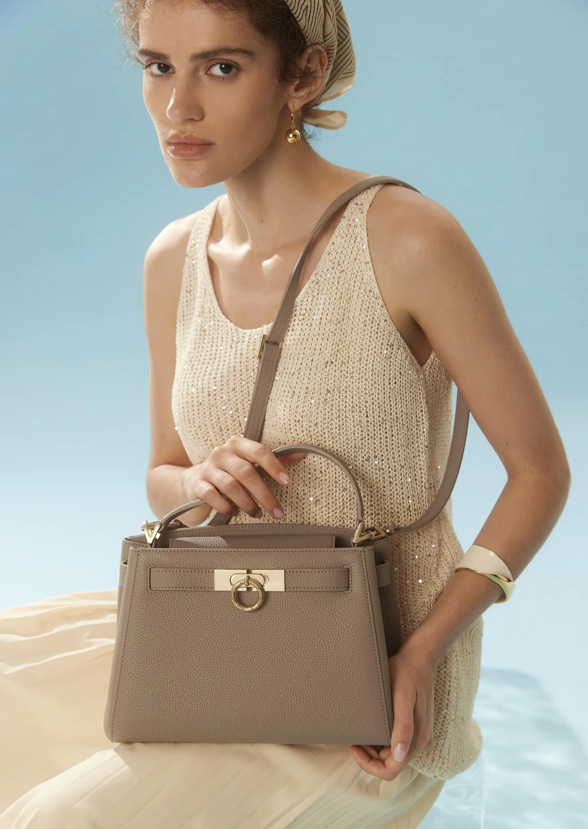 Madison Top Handle Bag - Pebbled