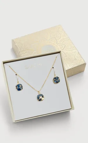 Mojave Cushion Mini Earring And Necklace Set