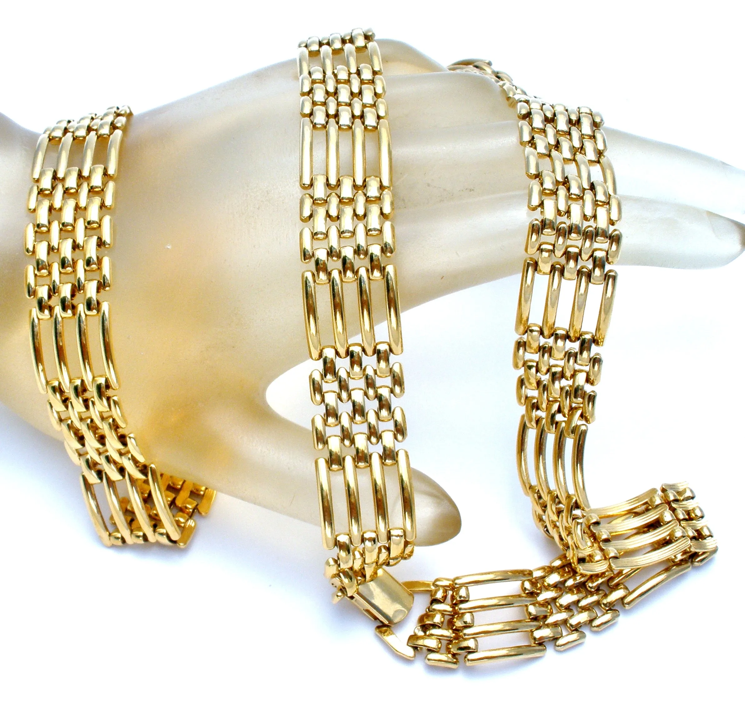 Napier Panther Link Jewelry Set