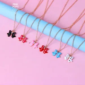 Polka Bow Pendants