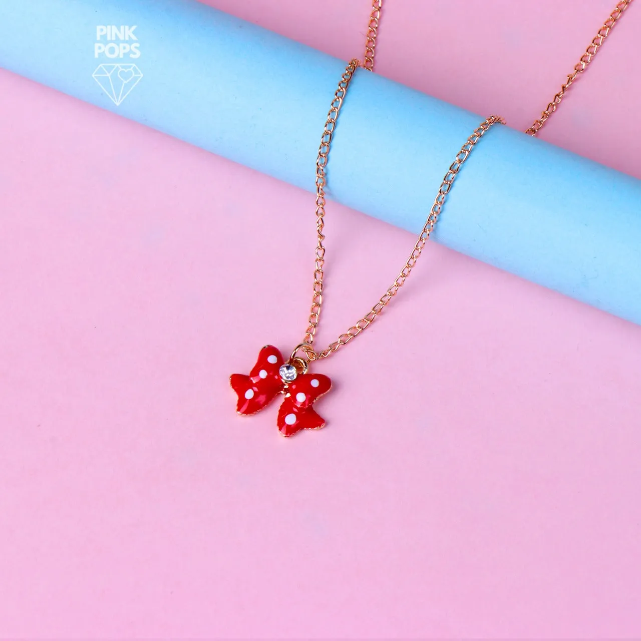 Polka Bow Pendants