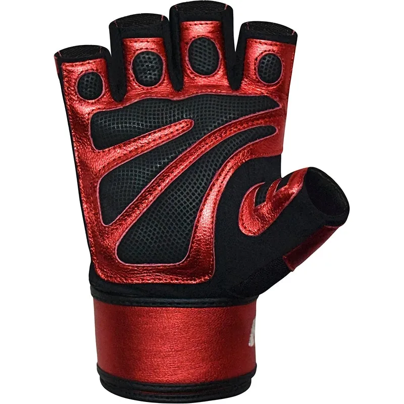 RDX L8 Leather Gym Gloves with Wrist Support