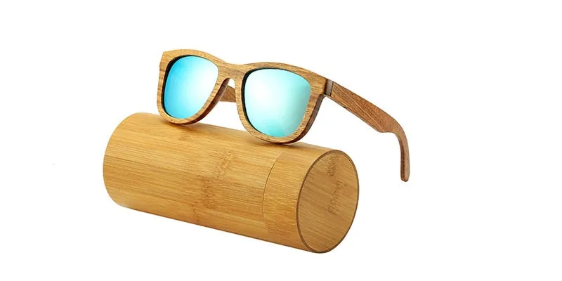 Real Zebra Wood Sunglasses Polarized Handmade Bamboo Mens Sunglass Sun glasses Men