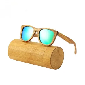 Real Zebra Wood Sunglasses Polarized Handmade Bamboo Mens Sunglass Sun glasses Men