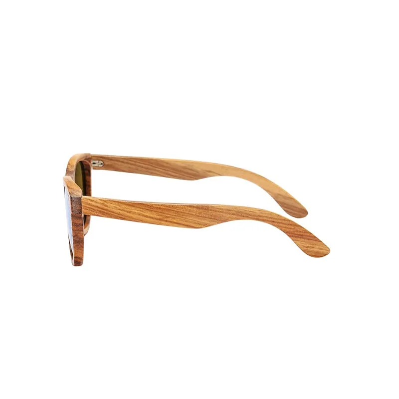 Real Zebra Wood Sunglasses Polarized Handmade Bamboo Mens Sunglass Sun glasses Men