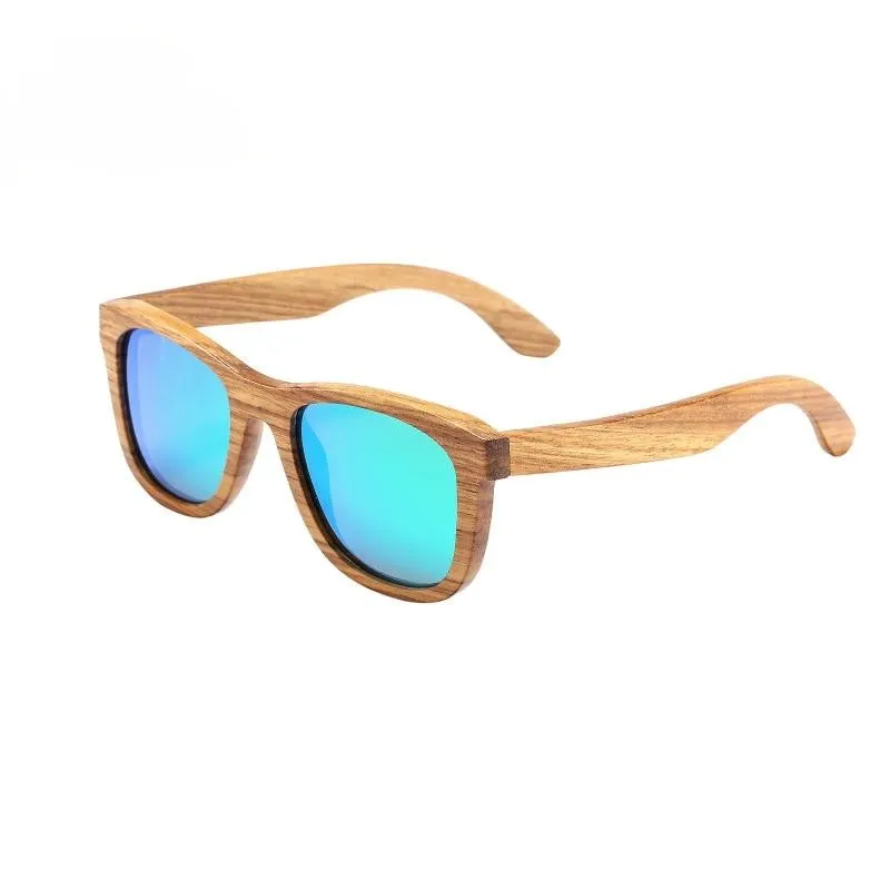 Real Zebra Wood Sunglasses Polarized Handmade Bamboo Mens Sunglass Sun glasses Men