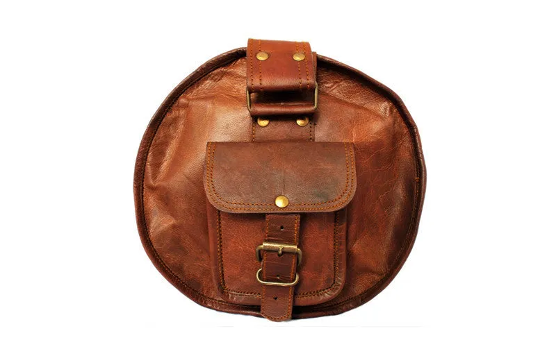 Retro Leather Duffle Bag 22"